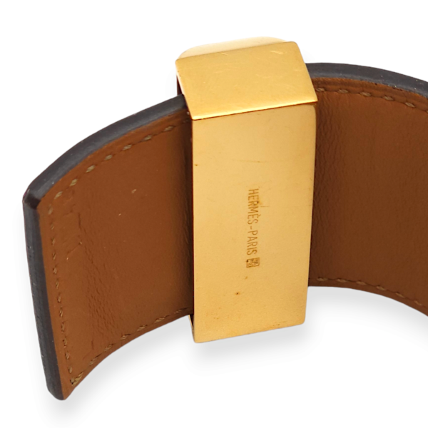 CDC Large Iris Bracelet in Swift, Gold hardware - Image 6