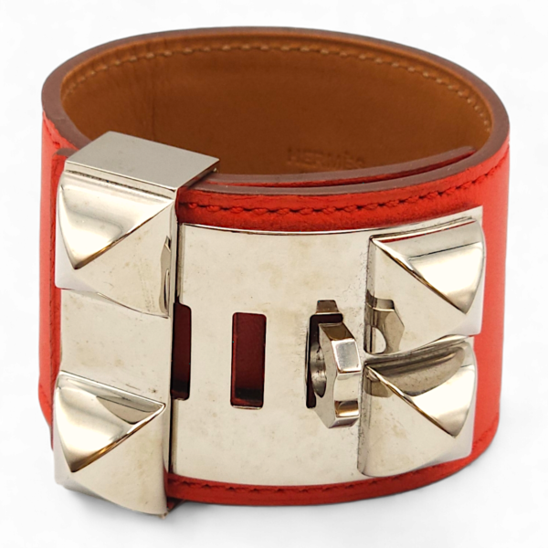 CDC Small Capucine Bracelet in Swift, Palladium hardware - Image 2