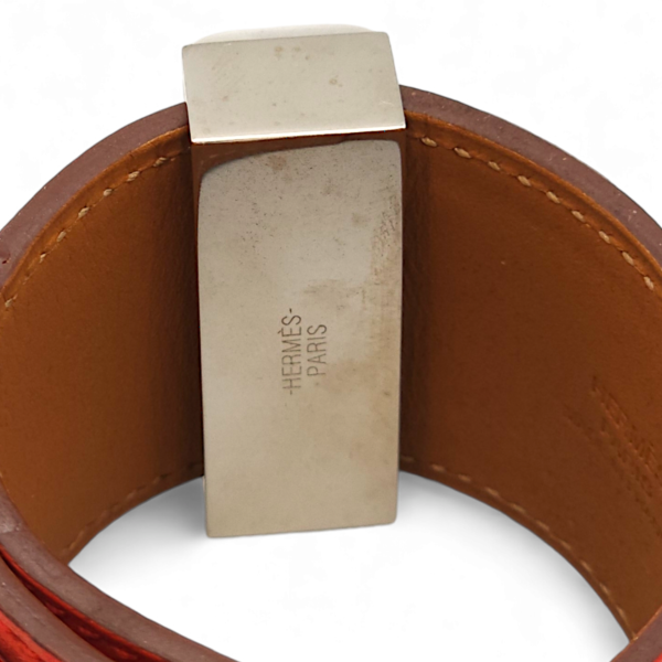 CDC Small Capucine Bracelet in Swift, Palladium hardware - Image 3