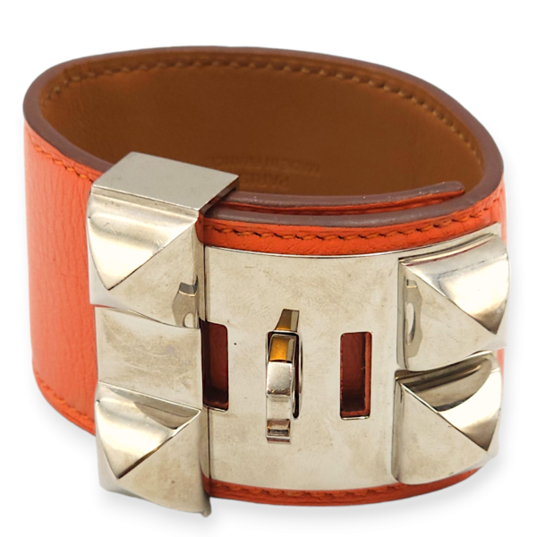 CDC Small Manaque Bracelet in Evercolor, Palladium hardware - Image 2