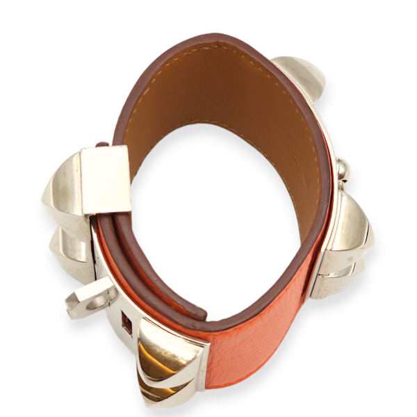 CDC Small Manaque Bracelet in Evercolor, Palladium hardware - Image 4