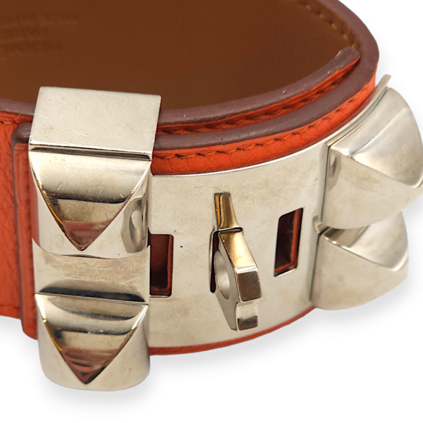 CDC Small Manaque Bracelet in Evercolor, Palladium hardware - Image 5