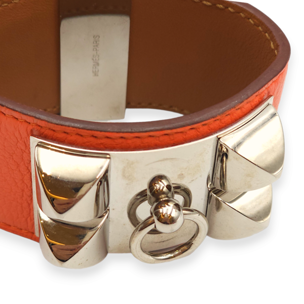 CDC Small Manaque Bracelet in Evercolor, Palladium hardware - Image 6