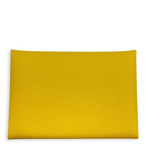 Calvi Duo Jaune De Naples Card Holder in Epsom