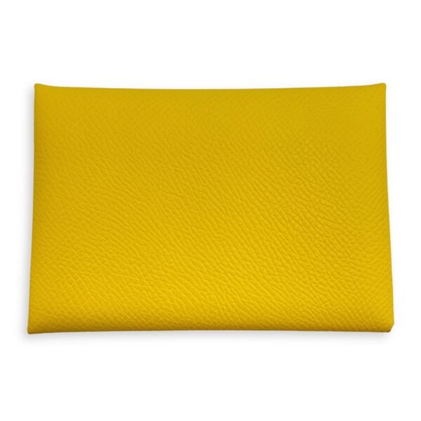 Calvi Duo Jaune De Naples Card Holder in Epsom - Image 2
