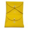 Calvi Duo Jaune De Naples Card Holder in Epsom - Image 3