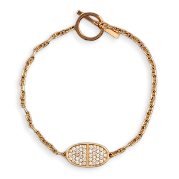 Chaine D'ancre Verso SH Bracelet in Rose Gold - Image 2