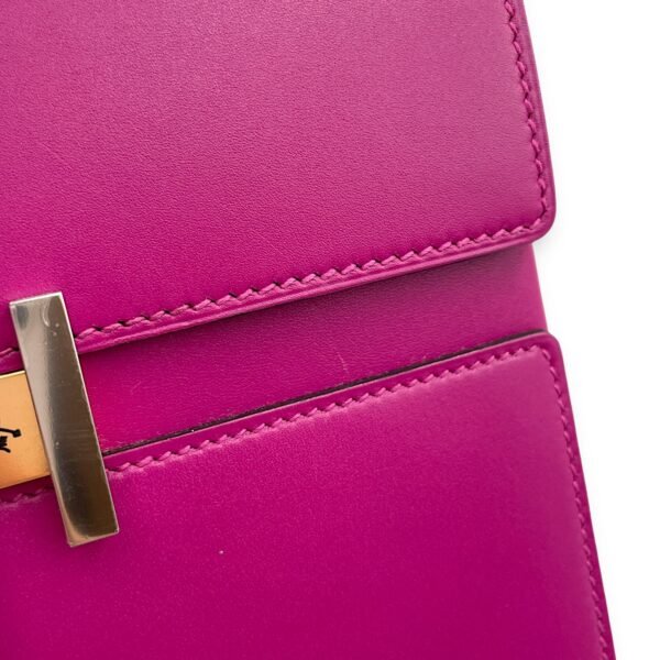 Cinhetic Box Rose Pourpre in Tadelakt, Permabrass & Palladium hardware - Image 7