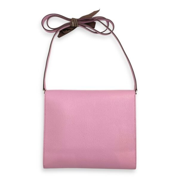 Cinhetic To Go Mauve Sylvestre Wallet On Chain in Chevre Mysore, Permabrass hardware - Image 2