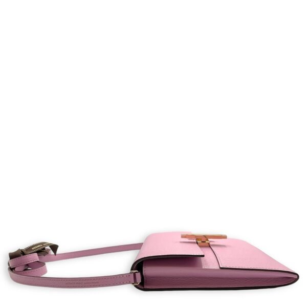 Cinhetic To Go Mauve Sylvestre Wallet On Chain in Chevre Mysore, Permabrass hardware - Image 3