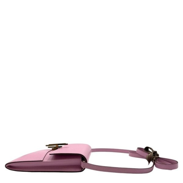 Cinhetic To Go Mauve Sylvestre Wallet On Chain in Chevre Mysore, Permabrass hardware - Image 4