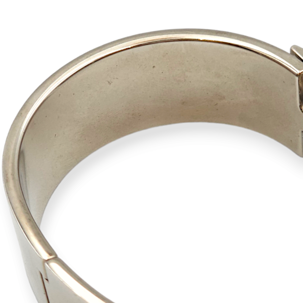 Clic H Medium Width Marron Bracelet in Enamel - Image 3