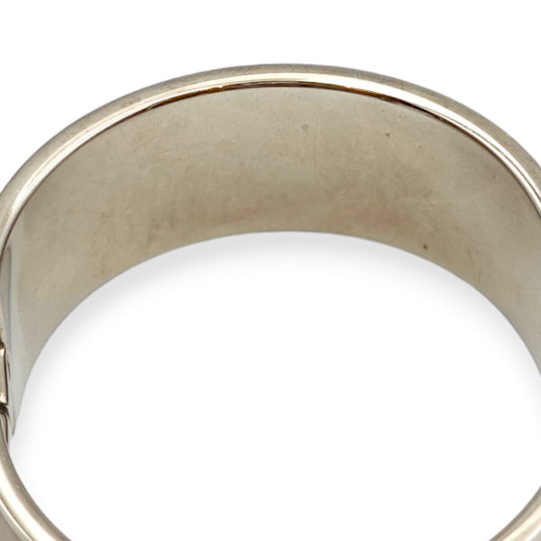 Clic H Medium Width Marron Bracelet in Enamel - Image 4