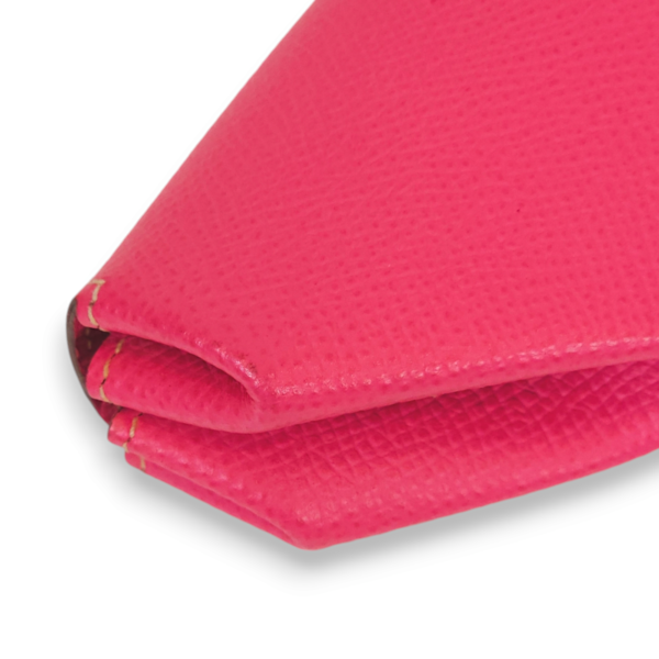 Coin Purse Rose Tyrien Pouch in Epsom, Palladium hardware - Image 5