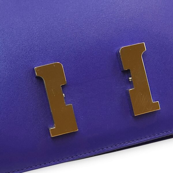 Constance 18 Blue Electric in Tadelakt, Palladium hardware - Image 10