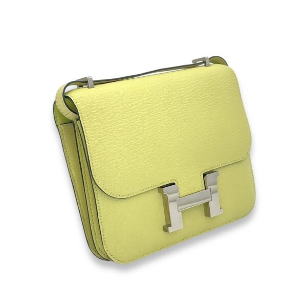 Constance 18 Jaune Bourgeon in Chevre Leather, Palladium hardware - Image 3