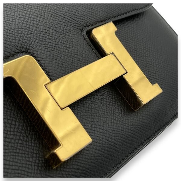 Constance 24 Black in Epsom, Gold hardware - Image 6