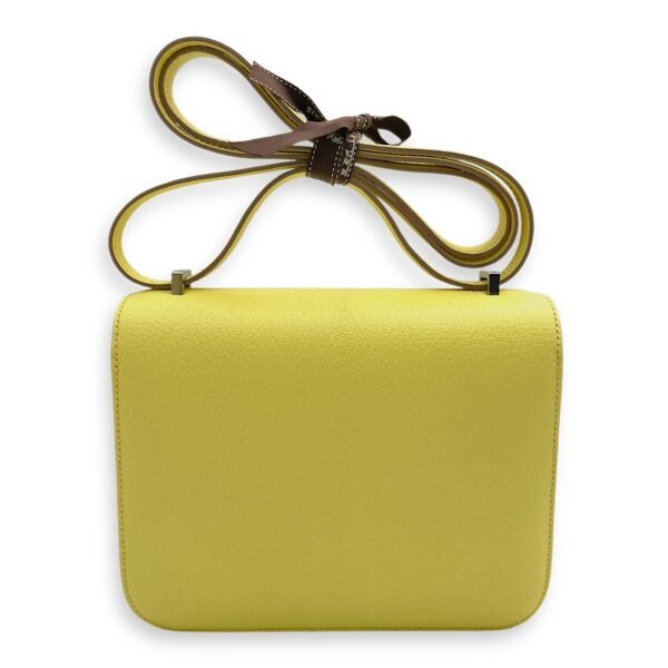 Constance Mirror 18 Limoncello in Chevre Mysore, Palladium hardware - Image 2