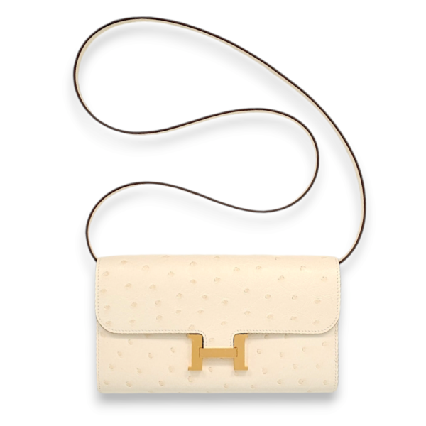 Constance To Go Nata Crossbody Bag in Ostrich, Gold hardware - Image 2