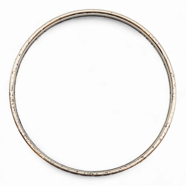 Enamel White Bracelet, Palladium hardware - Image 3