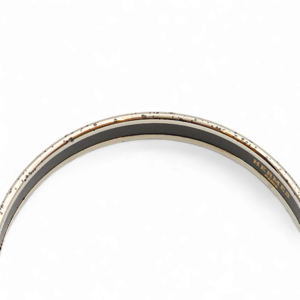 Enamel White Bracelet, Palladium hardware - Image 5