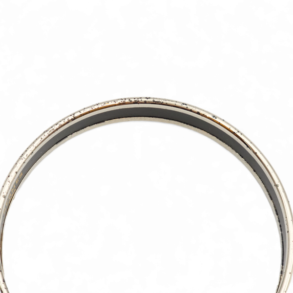 Enamel White Bracelet, Palladium hardware - Image 6