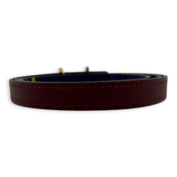 Encre 75cm Bicolor Maroon in Epsom, Gold hardware - Image 2
