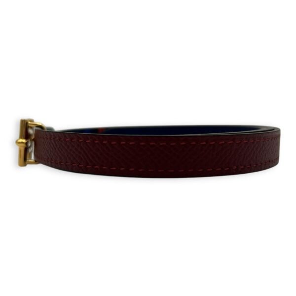 Encre 75cm Bicolor Maroon in Epsom, Gold hardware - Image 3