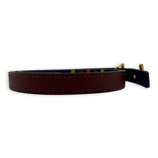 Encre 75cm Bicolor Maroon in Epsom, Gold hardware - Image 4
