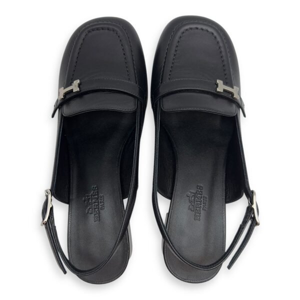 Escarpin Infinie 35.5 Black Sandals in Nappa Leather