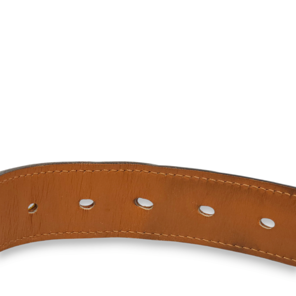 Etriviere 85cm by 32mm Jaune Belt in Matte Porosus, Palladium hardware - Image 8