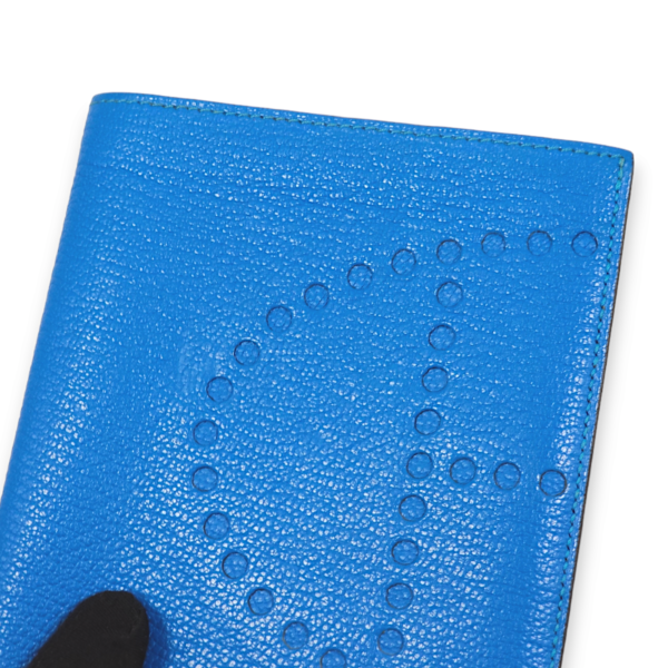 Evelyne Blue Mykonos Wallet in Chevre Mysore - Image 5