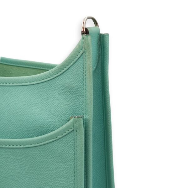 Evelyne III PM Blue Atoll in Epsom, Palladium hardware - Image 3