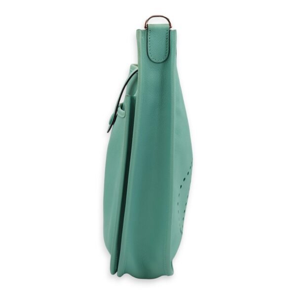 Evelyne III PM Blue Atoll in Epsom, Palladium hardware - Image 9