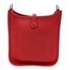 Evelyne Mini Rouge Pivoine in Clemence, Palladium hardware - Image 2