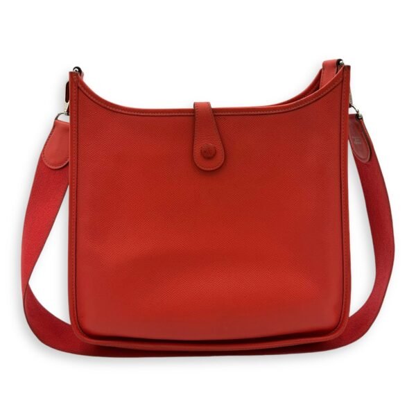 Evelyne PM Rouge Pivoine in Epsom, Palladium hardware - Image 2