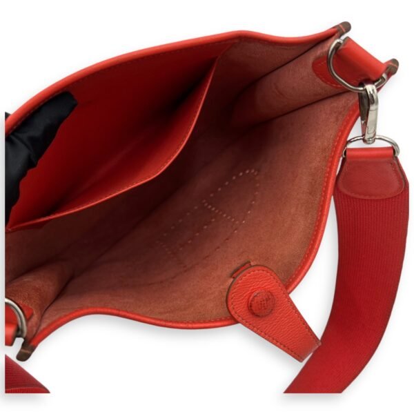 Evelyne PM Rouge Pivoine in Epsom, Palladium hardware - Image 9