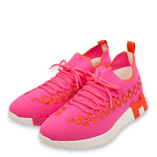 Flex Slip-On 39.5 Pink Sneakers in Knit - Image 2