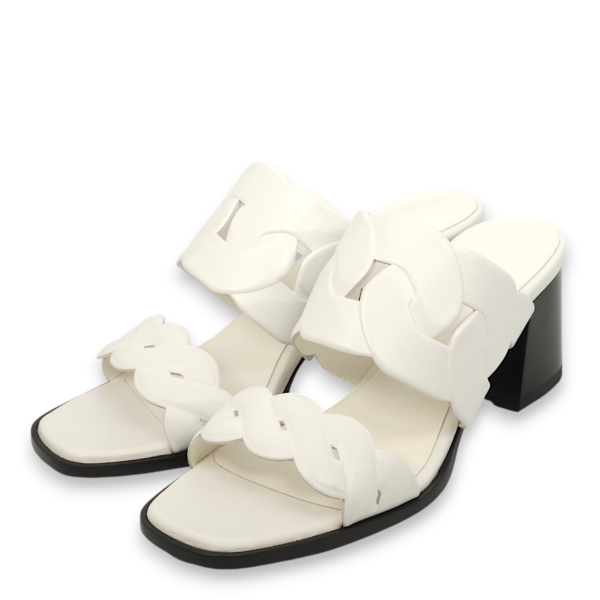 Gaby 60 38.5 Blanc Sandals in Nappa Leather - Image 2