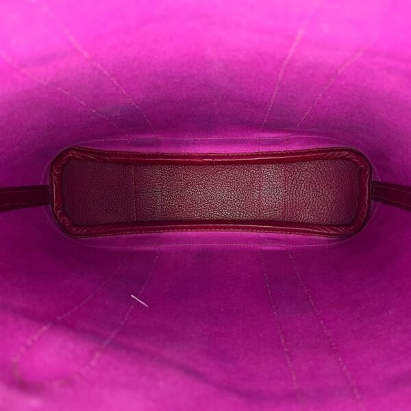 Garden File PM Red in Canvas, Palladium hardware - Image 11