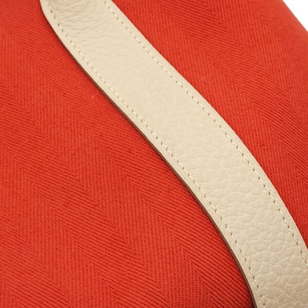 Garden Party 30 Rouge Duchesse/Craie in Toile/Vache Country, Palladium hardware - Image 10