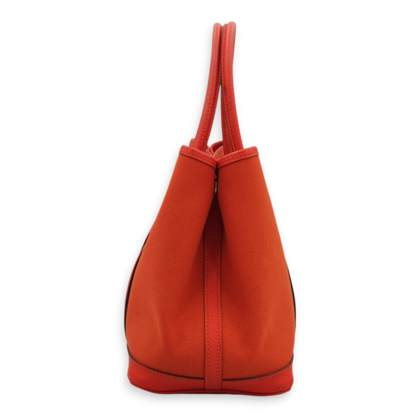 Garden Party 30 Rouge Tomate/Capucine in Toile/Negonda, Palladium hardware - Image 18