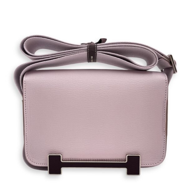 Geta Mauve Pale/Rouge Sellier in Chevre Mysore, Palladium hardware - Image 2