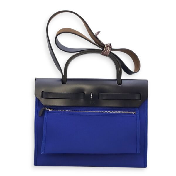 Herbag 31 Blue Electric in Toile, Palladium hardware - Image 3