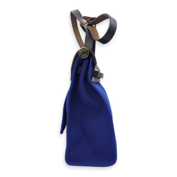 Herbag 31 Blue Electric in Toile, Palladium hardware - Image 4