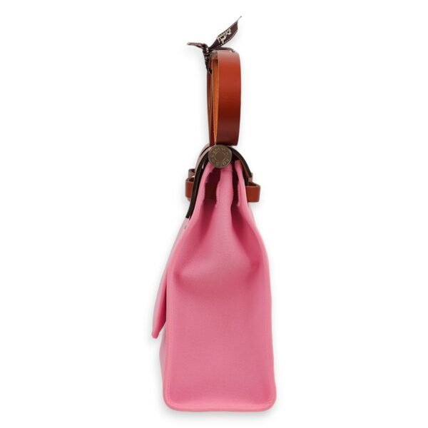 Herbag 31 Pink in Toile, Palladium hardware - Image 7