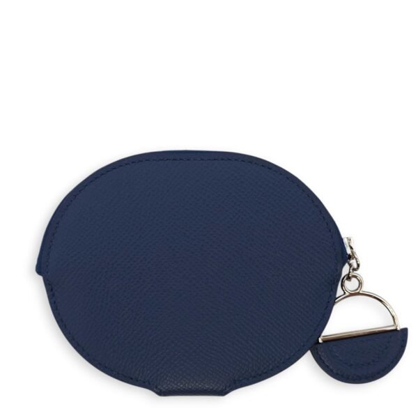 In the loop Mini Deep Blue Wallet in Epsom, Palladium hardware - Image 2