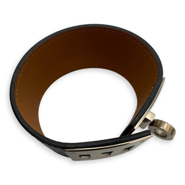 Kelly Dog Small Black in Calfskin, Palladium hardware - Image 8