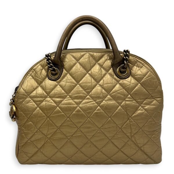 2 WAY BAG Top Handle Bag Gold in Calfskin, Brushed Gold hardware