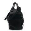 Hammock Medium Black Top Handle Bag in Calfskin, Silver hardware